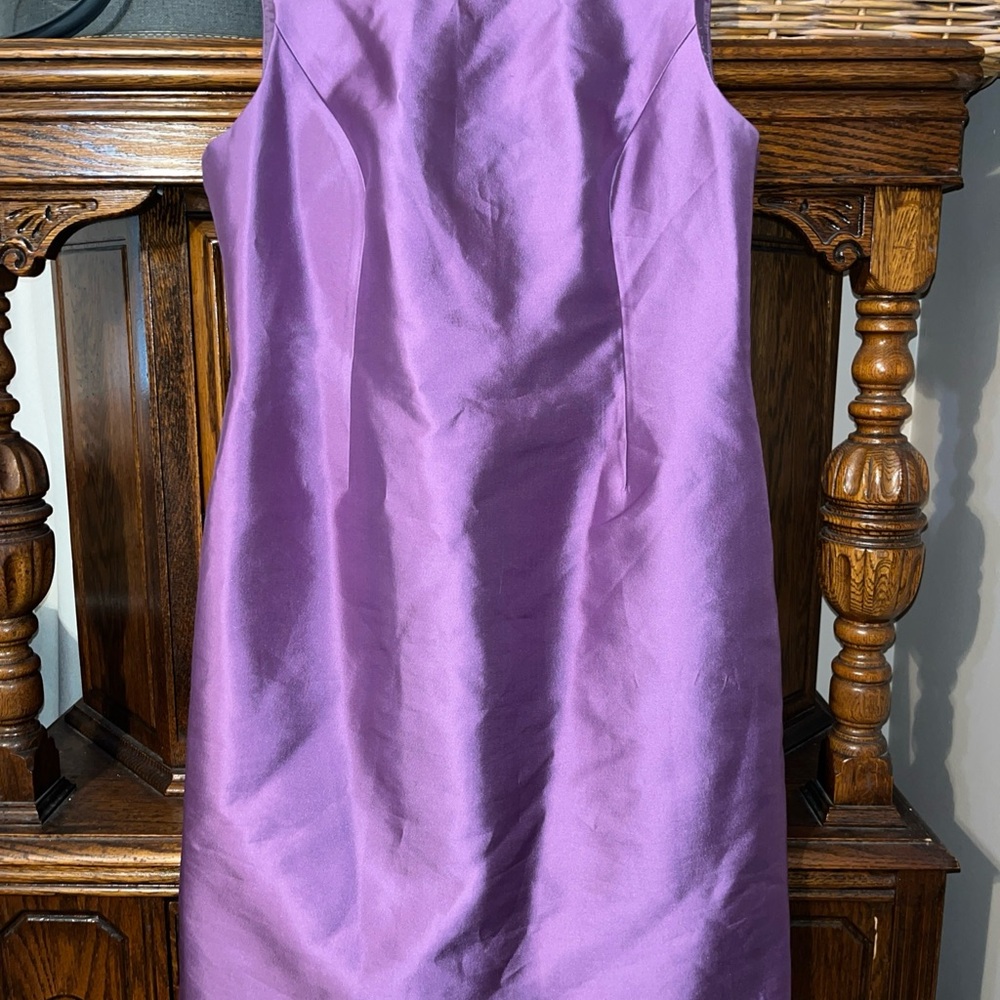 Teri Jon Sleeveless Sheath Dress in Lilac
